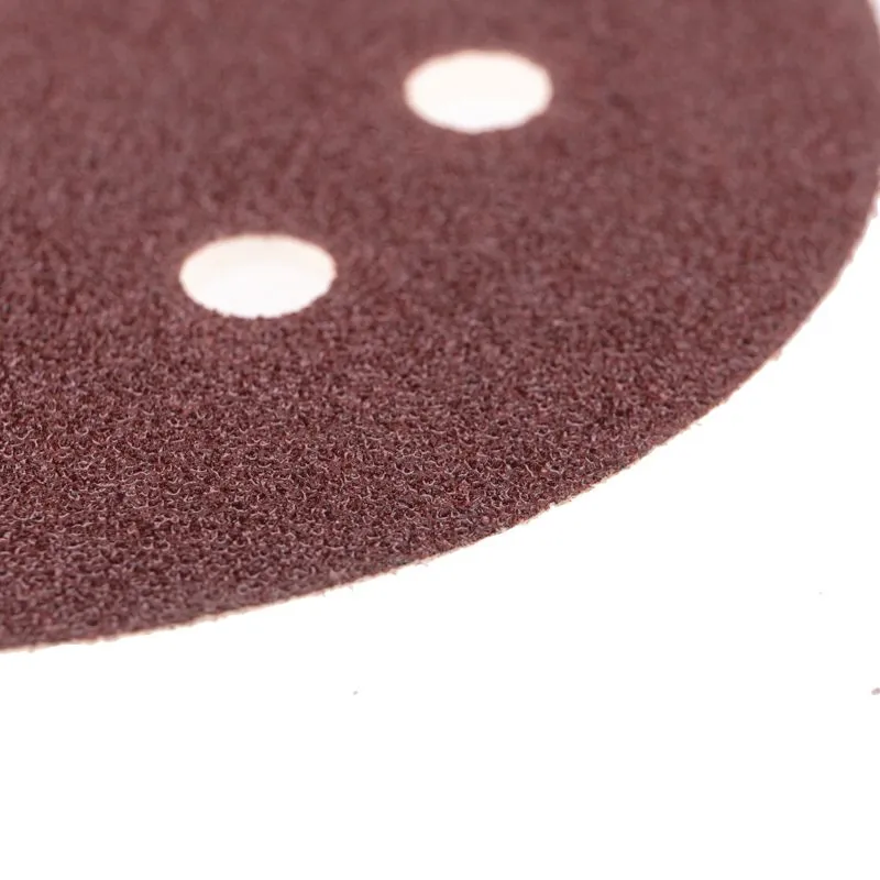 Диск абразивный на ворсовой основе, на липучке, перфорированный, P60, 125мм, 10 шт. KRANZ - Фото 4