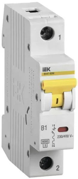 KARAT Автоматический выключатель ВА47-60M 1P D 50А 6кА IEK