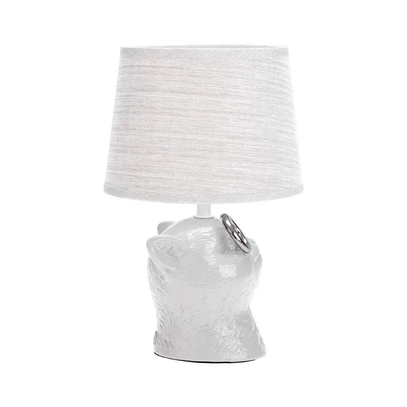 Светильник декоративный "Кот в очках", цоколь Е14, 40Вт, белый REXANT - Фото 5