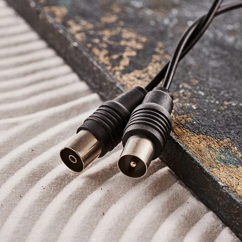 ВЧ кабель ТВ штекер - ТВ штекер, 15м, черный REXANT - Фото 4