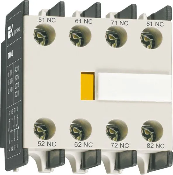 Приставка ПКИ-40 дополнительные контакты 4NO IEK KPK10-40