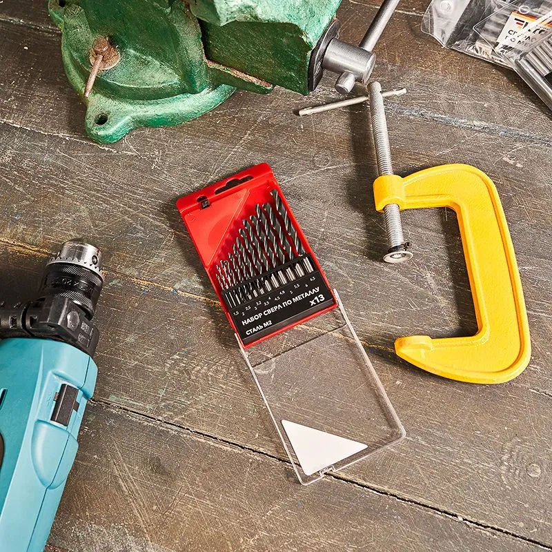 Набор сверл по металлу, (HSS) диаметр 1,5-6,5мм, 13 шт. KRANZ - Фото 2