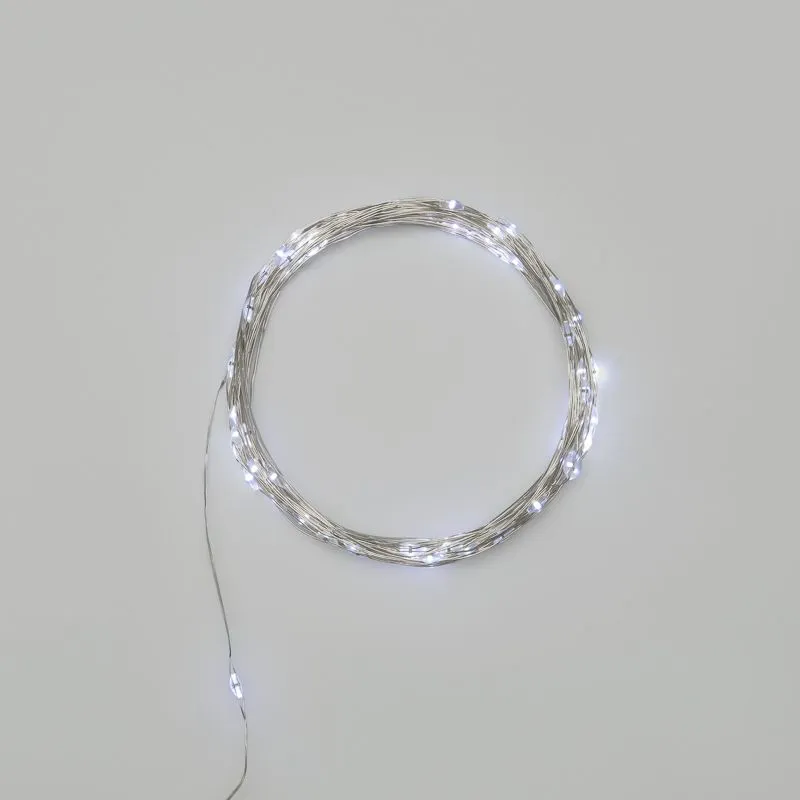 Гирлянда Роса 10 м, 100 LED, USB, белое свечение NEON-NIGHT