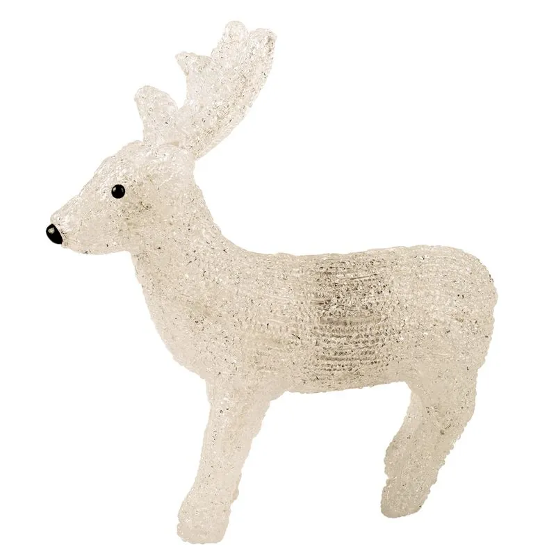 Акриловая светодиодная фигура Оленёнок 30х14х35 см, 4,5 В, 3 батарейки AA (не входят в комплект), 40 светодиодов NEON-NIGHT - Фото 3