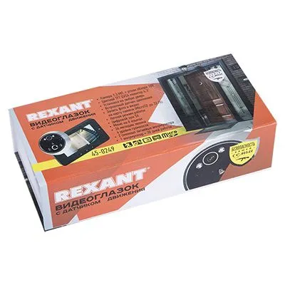 Видеоглазок дверной REXANT, с функцией записи видео/фото по движению, ночной режим работы - Фото 4