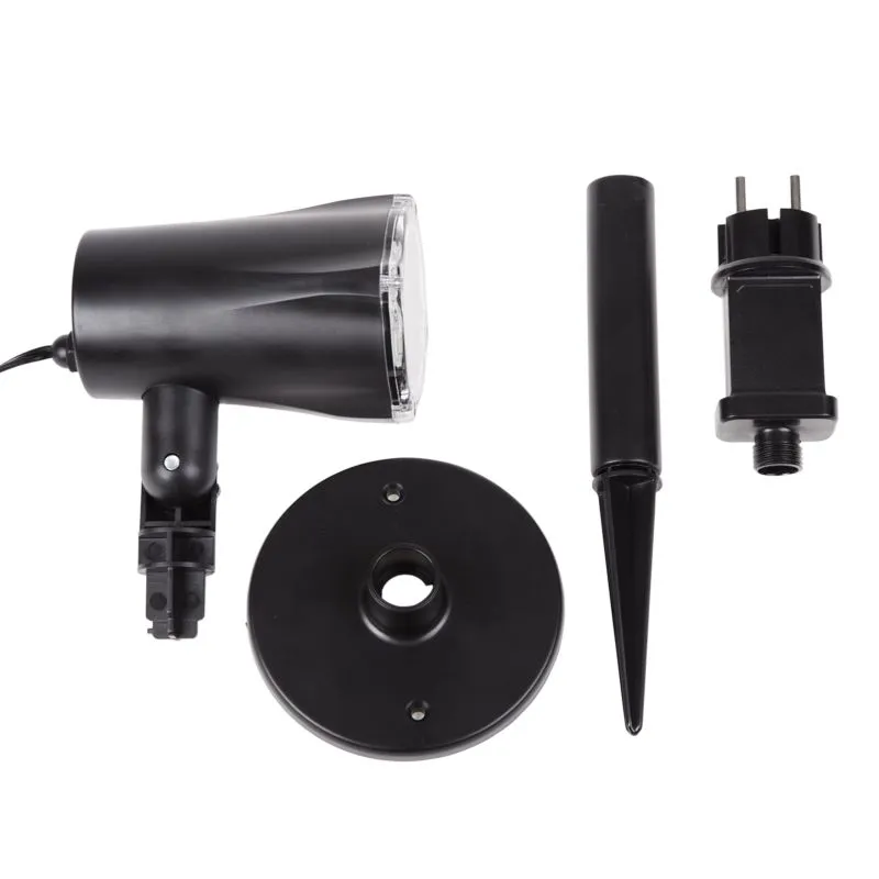 LED проектор, белые снежинки, 230В - Фото 5