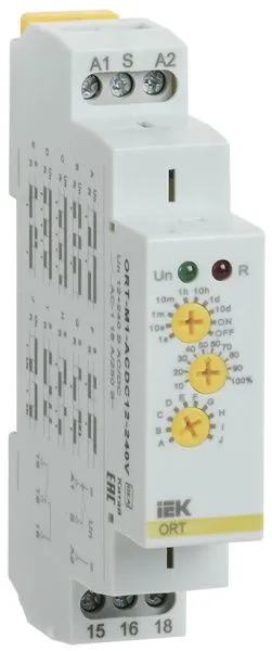 Реле времени ORT многофункциональное 1 контакт 12-240В AC/DC IEK ORT-M1-ACDC12-240V