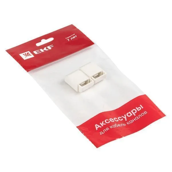 Заглушка (15х10) (4 шт) белая EKF-Plast - Фото 2