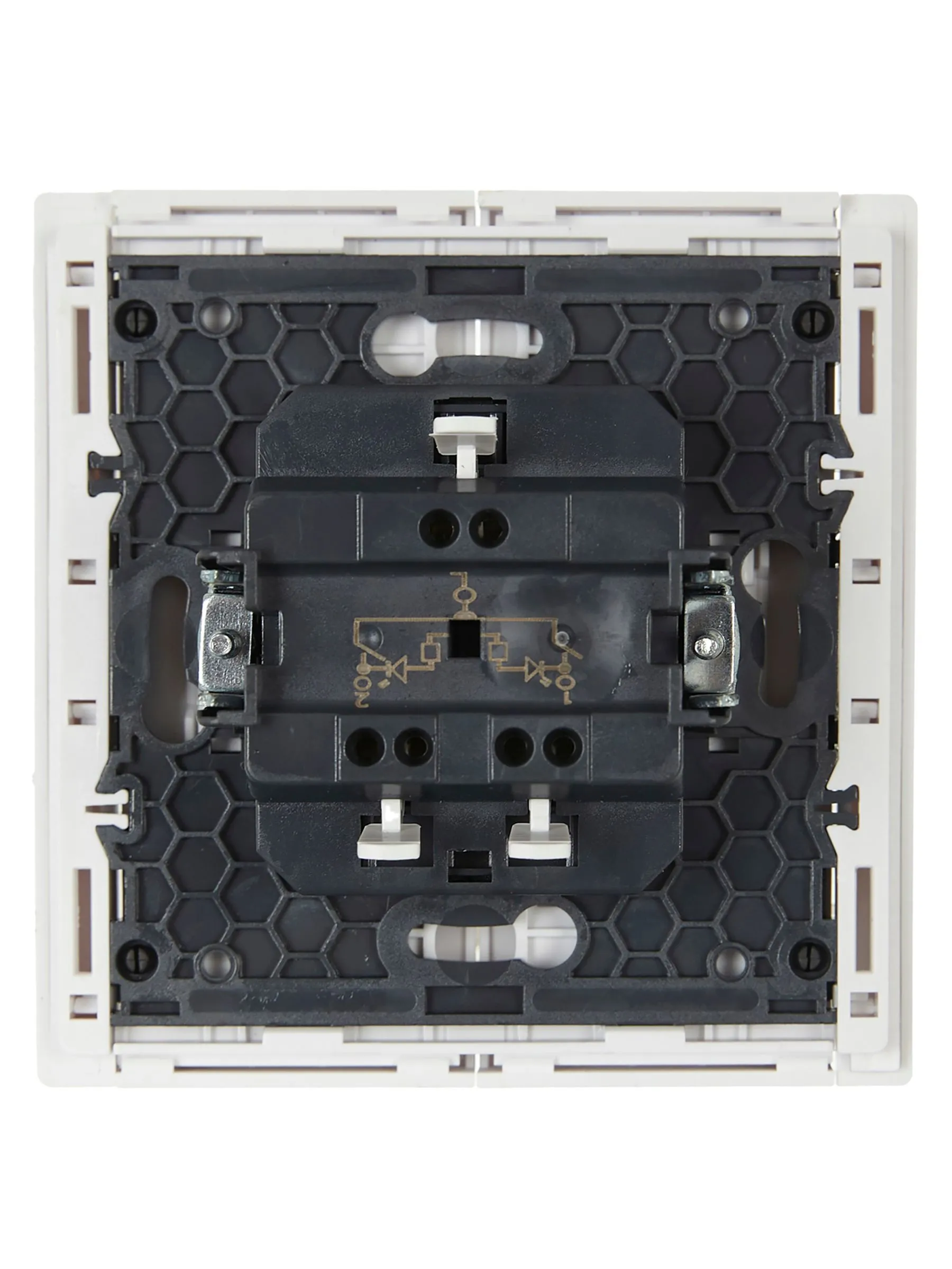 FORTE&PIANO Выключатель 2-клавишный с индикацией 10А FP206 белый IEK - Фото 6