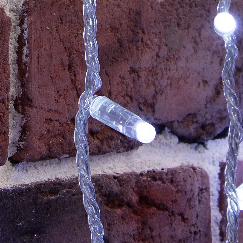 Гирлянда светодиодная Занавес 2х9м 1200 LED БЕЛЫЙ прозрачный ПВХ IP65 постоянное свечение 230В блок в комплекте NEON-NIGHT - Фото 3