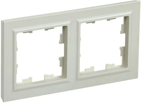 BRITE Рамка 2-местная РУ-2-БрКр бежевый IEK BR-M22-K10