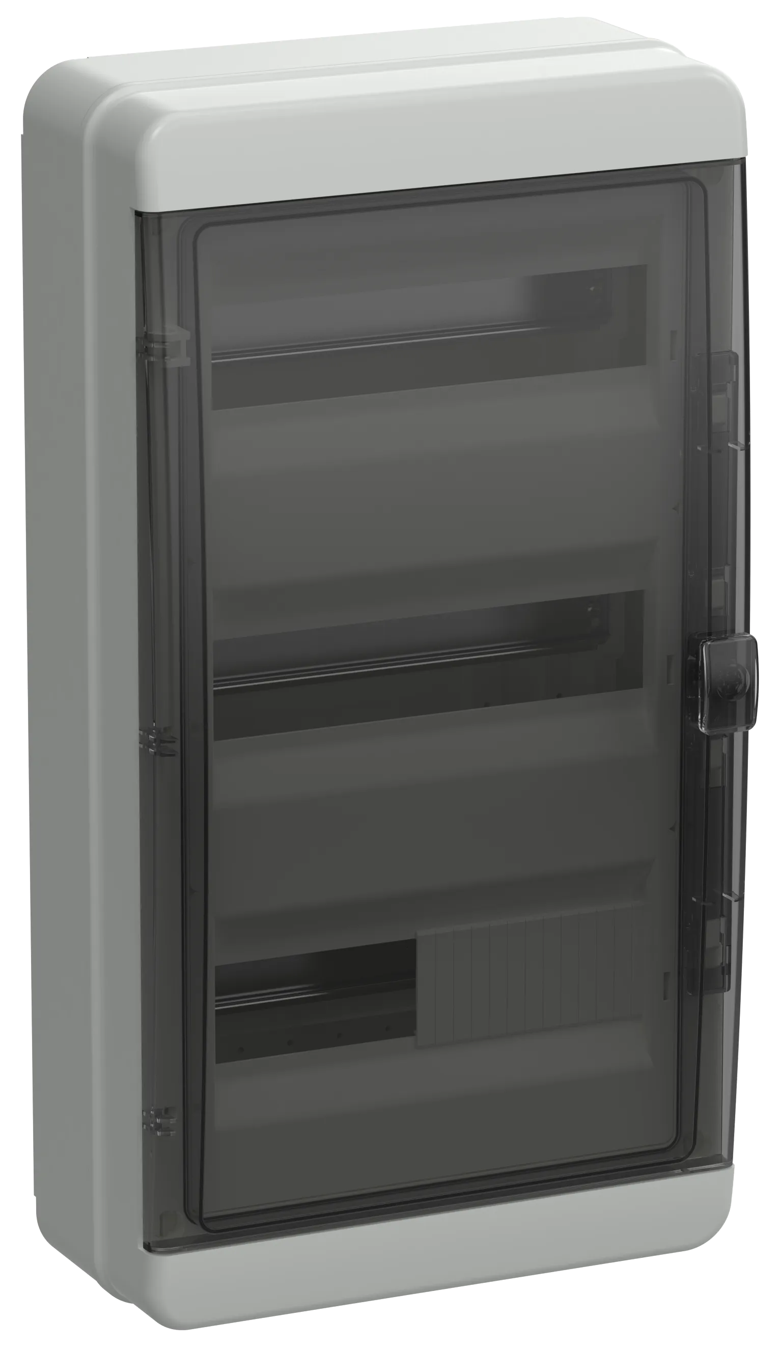 TEKFOR Корпус пластиковый КМПн-36 IP65 черная прозрачная дверь IEK TF5-KP72-N-36-65-K03-K02
