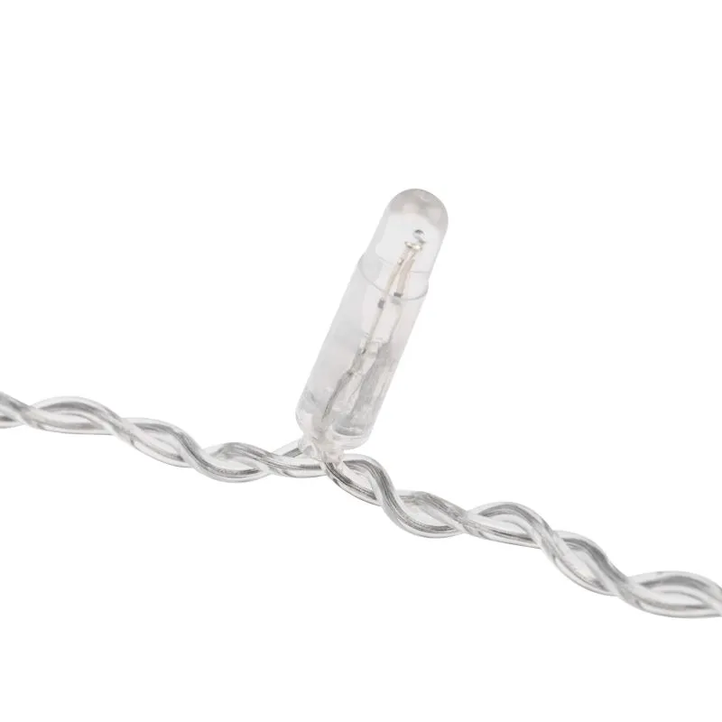 Гирлянда светодиодная Занавес 2x0,8м 160 LED БЕЛЫЙ прозрачный ПВХ IP65 постоянное свечение 230В нужен блок 303-500-1 NEON-NIGHT - Фото 4