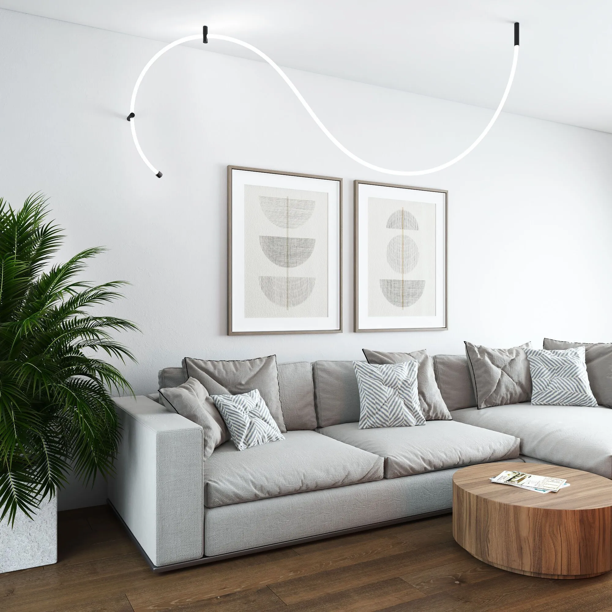 Заглушка для круглого гибкого неона Full light FL 28/20 черный Elektrostandard - Фото 5