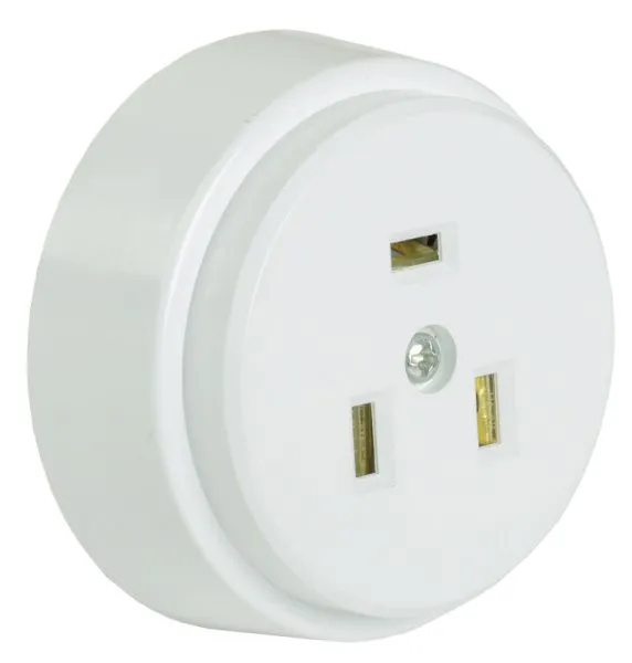 РПпл10-01-Ст Розетка разборная для плиты с заземлением открытая установка 32А белая IEK ERP10-32-01-K01