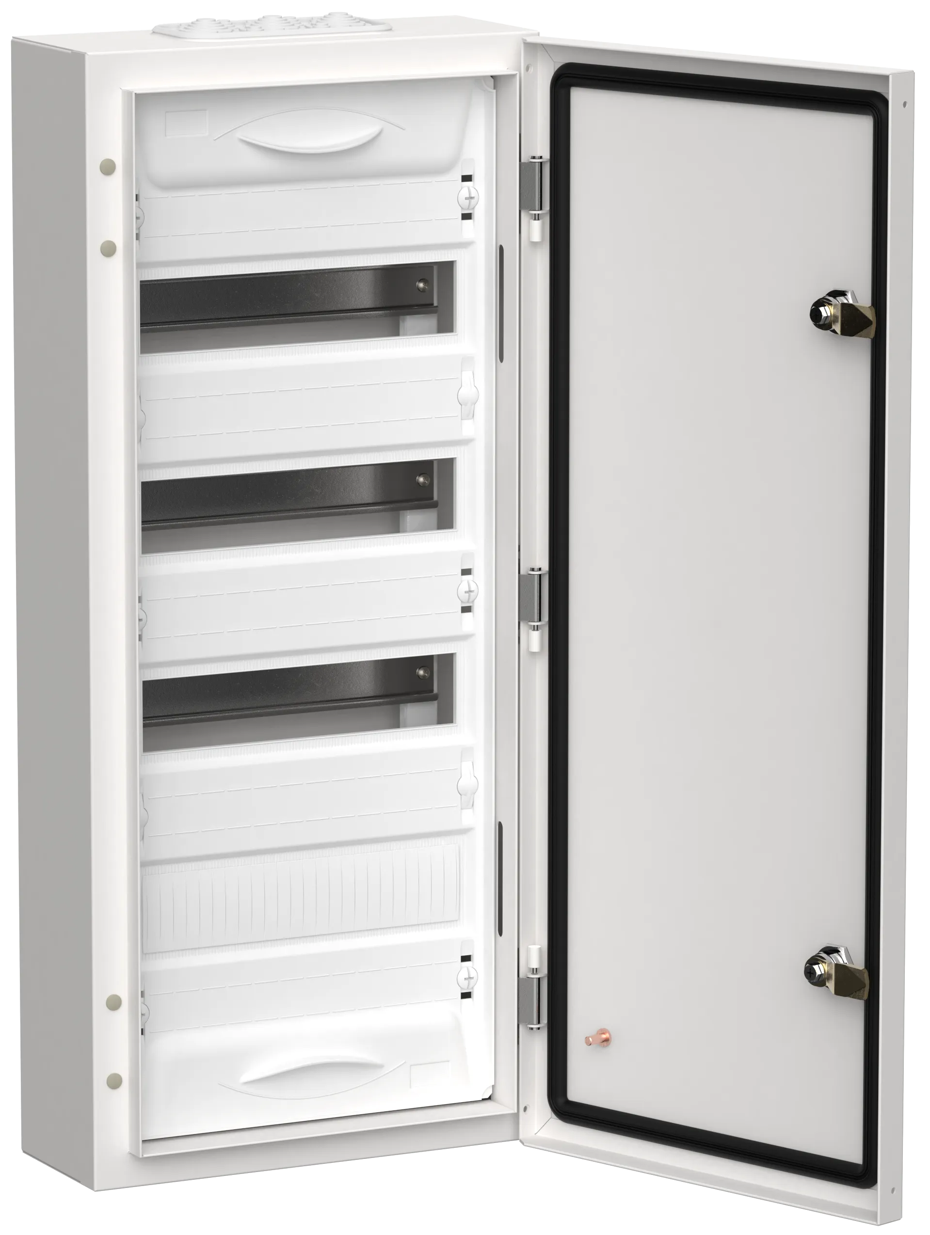 TITAN 5 Корпус металлический ЩРн-48 (1х48) 710х310х140мм IP54 белый (одна дверь) IEK TI5-50-N-048-54