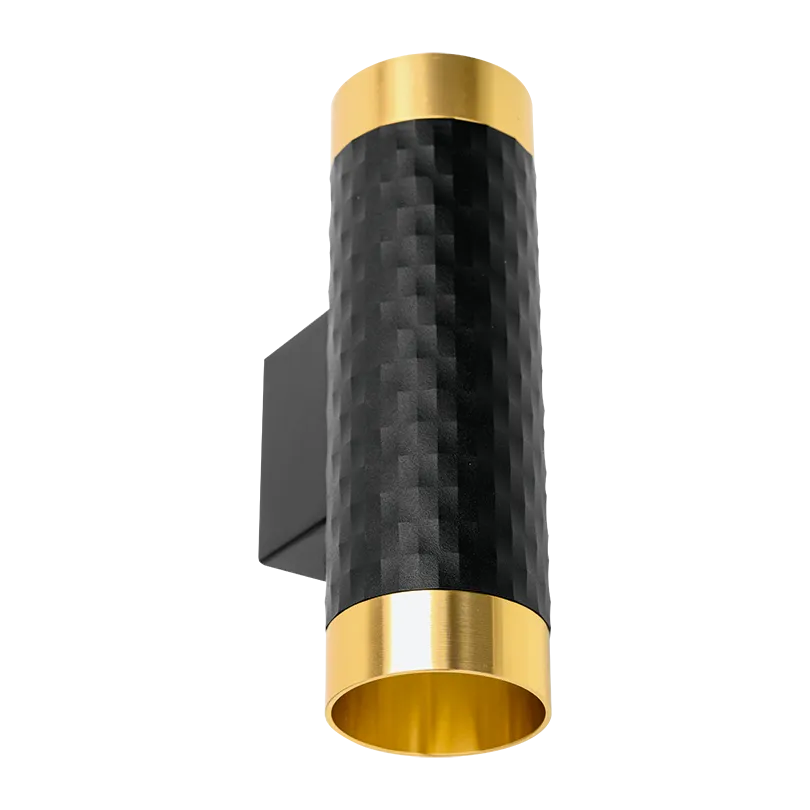 Накладной светильник WOLTA WSL-GU10/W10BG IP20 под лампу GU10 Чёрный/золото CELLA D55x170 1/30 - Фото 4