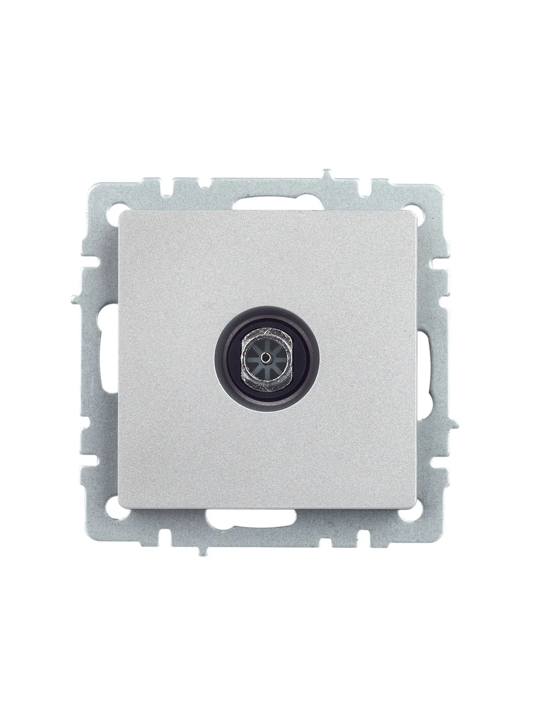 BRITE Розетка TV оконечная РТВ11-0-БрА алюминий IEK - Фото 4