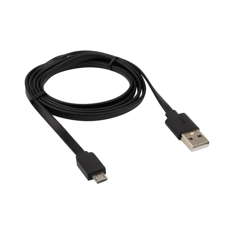 Кабель USB-A – micro USB, 2,4А, 1м, ПВХ, черный REXANT - Фото 3