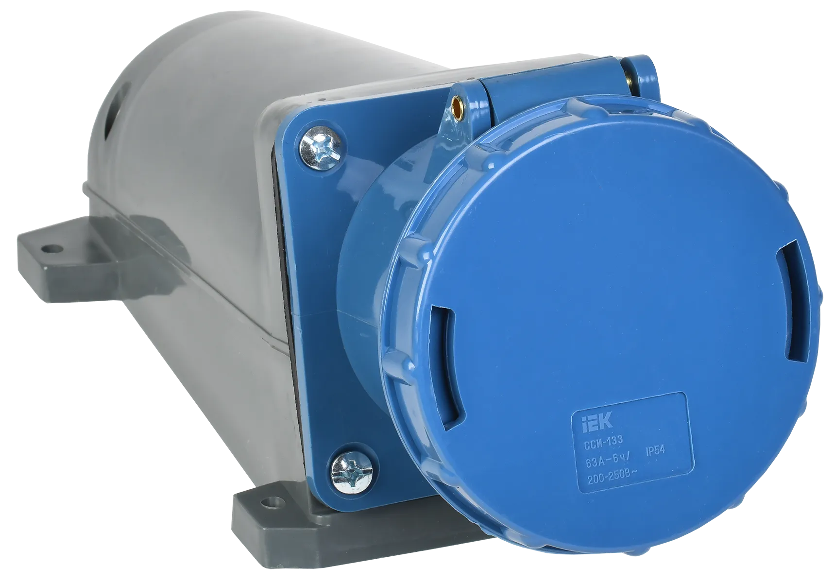 Розетка стационарная ССИ-133 2P+PE 63А 200-250В IP54 IEK