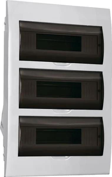 Корпус пластиковый ЩРВ-П-36 черная прозрачная дверь IP41 GENERICA