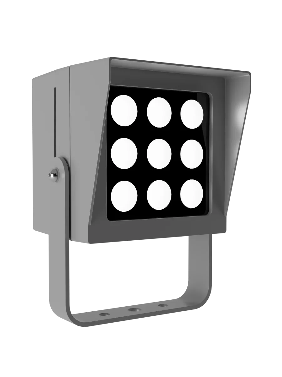Светильник L-point 9/9/К15/840/04/A1-C1/230АС IP65 RAL7035 Муар LEDEL PNT9-442-413-1272
