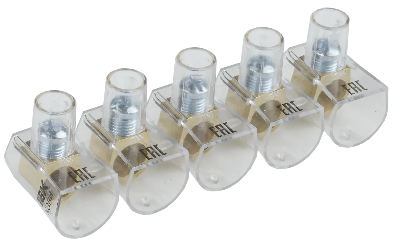 Зажим винтовой концевой изолированный КЗВИ 16мм2 (5x1) IEK