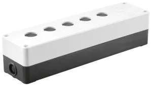 Корпус поста КП105(6) для кнопок управления 5(6) мест белый IEK BKP10-6-K01