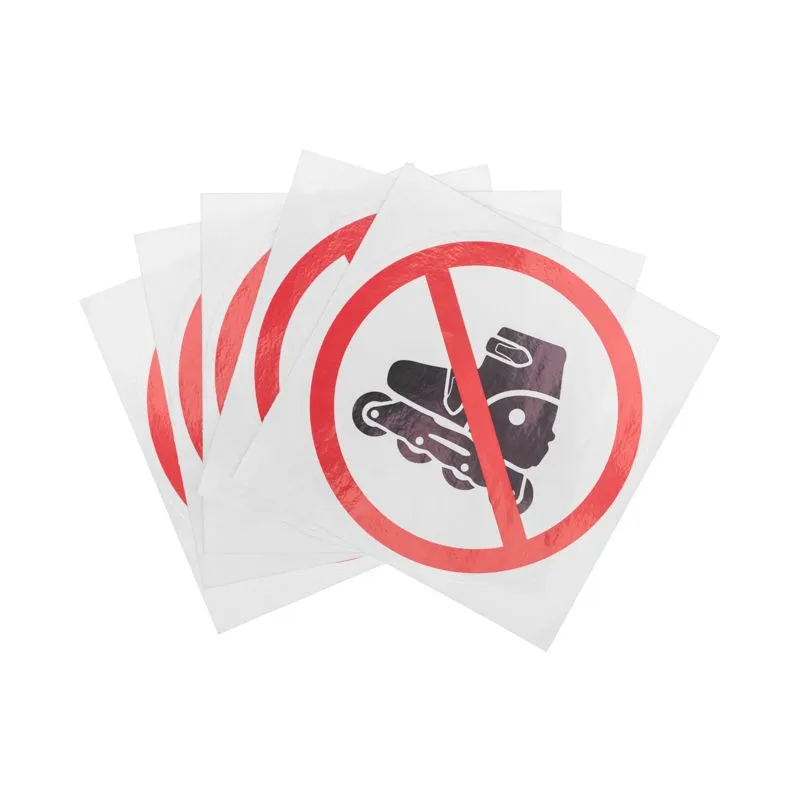 Наклейка запрещающий знак «На роликах не заходить» 150х150 мм - Фото 2