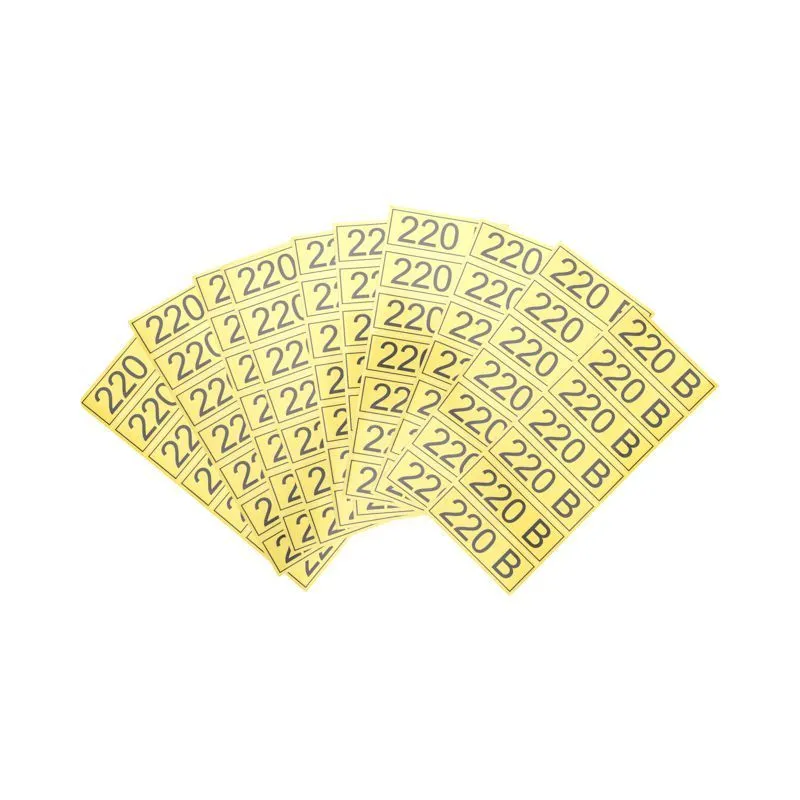 Наклейка знак электробезопасности «220 В» 35х100мм 70 шт. REXANT 56-0007-2