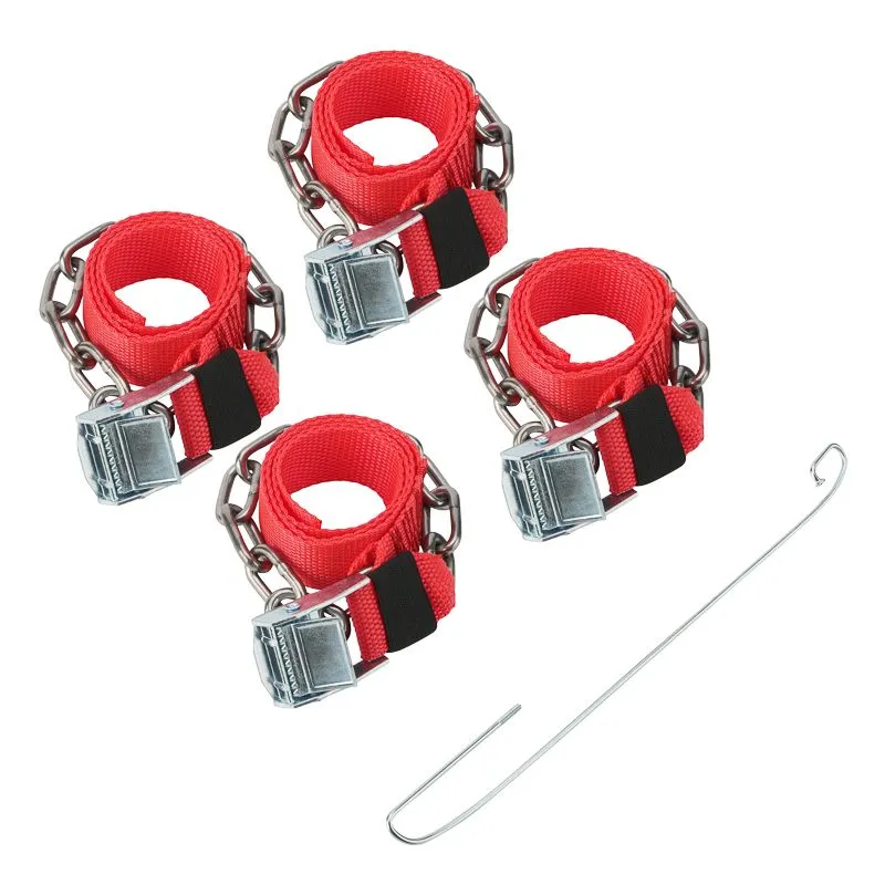 Цепи (браслеты) противоскольжения для легковых автомобилей, однорядные, 4 шт. REXANT 07-7024-1