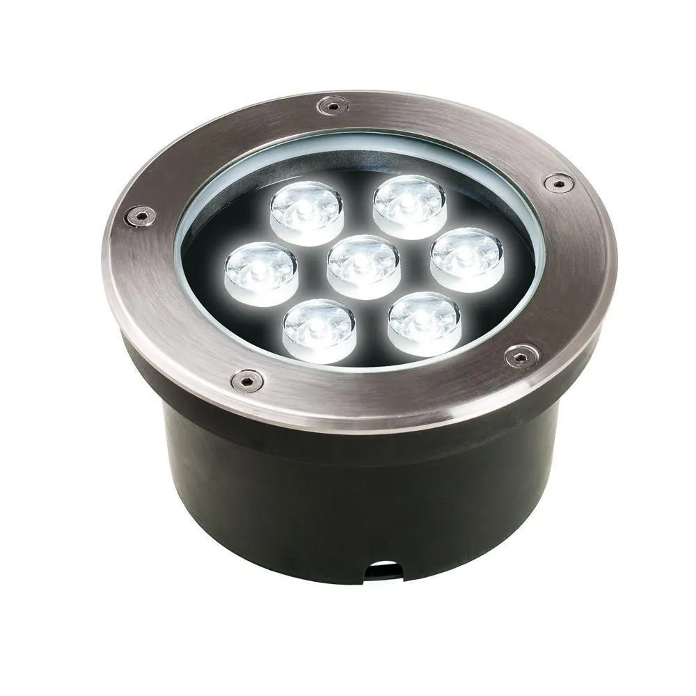 Светильник PGR  R130   7w 4000K 30° Сhrome (грунтовый встраиваемый) IP67