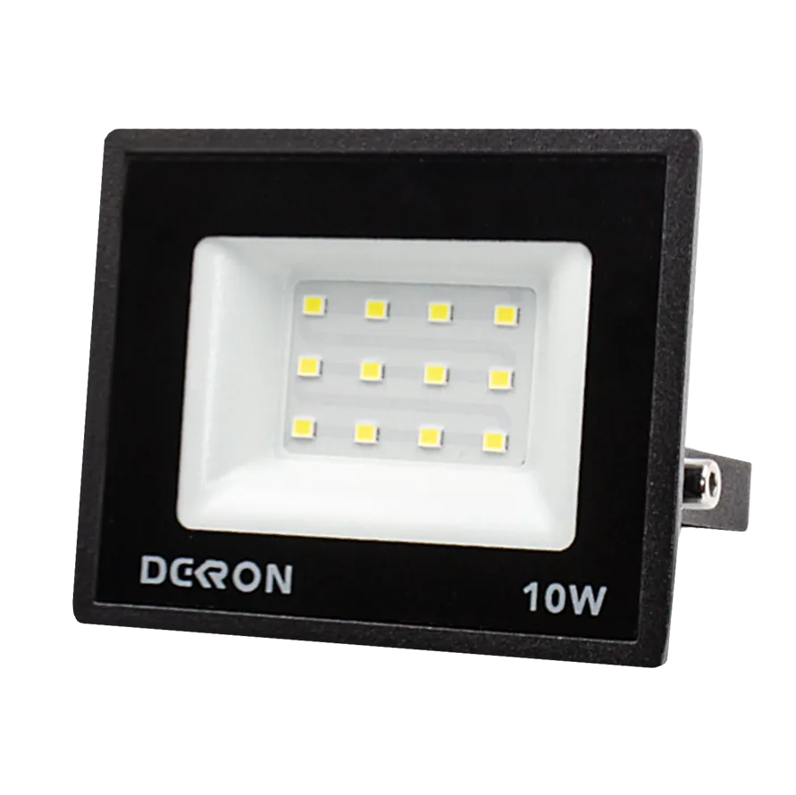 Прожектор светодиодный 10Вт, 800лм, 6500K, черный, IP65  1271-0001