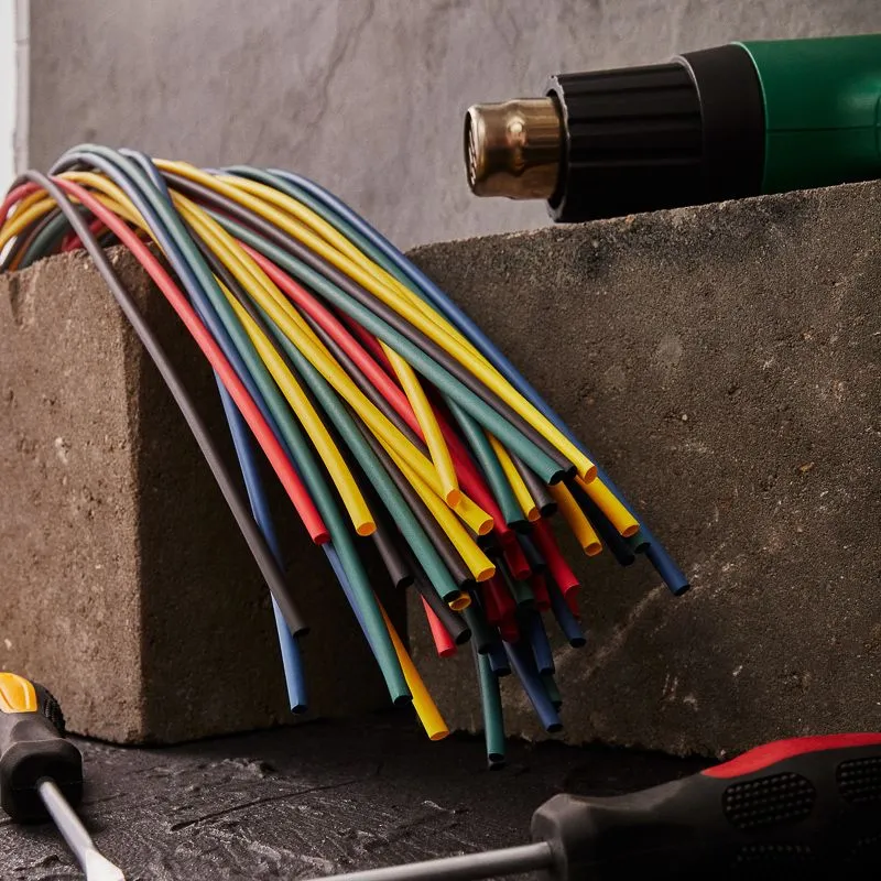 Набор термоусаживаемых трубок ТУТ нг 4,0/2,0мм, пять цветов, упаковка 50 шт. по 1м REXANT - Фото 2