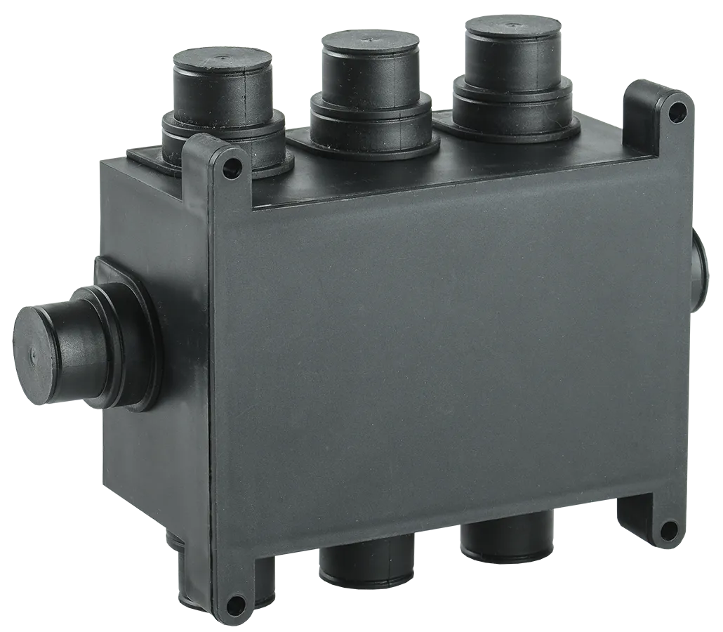 Коробка распаячная 118х76х60мм для монолитного строительства черная IEK