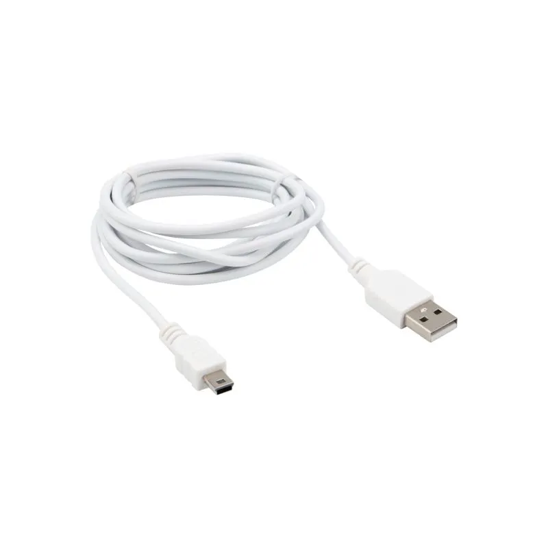 Кабель USB-A – mini USB, 1А, 1,8м, ПВХ, белый REXANT - Фото 3