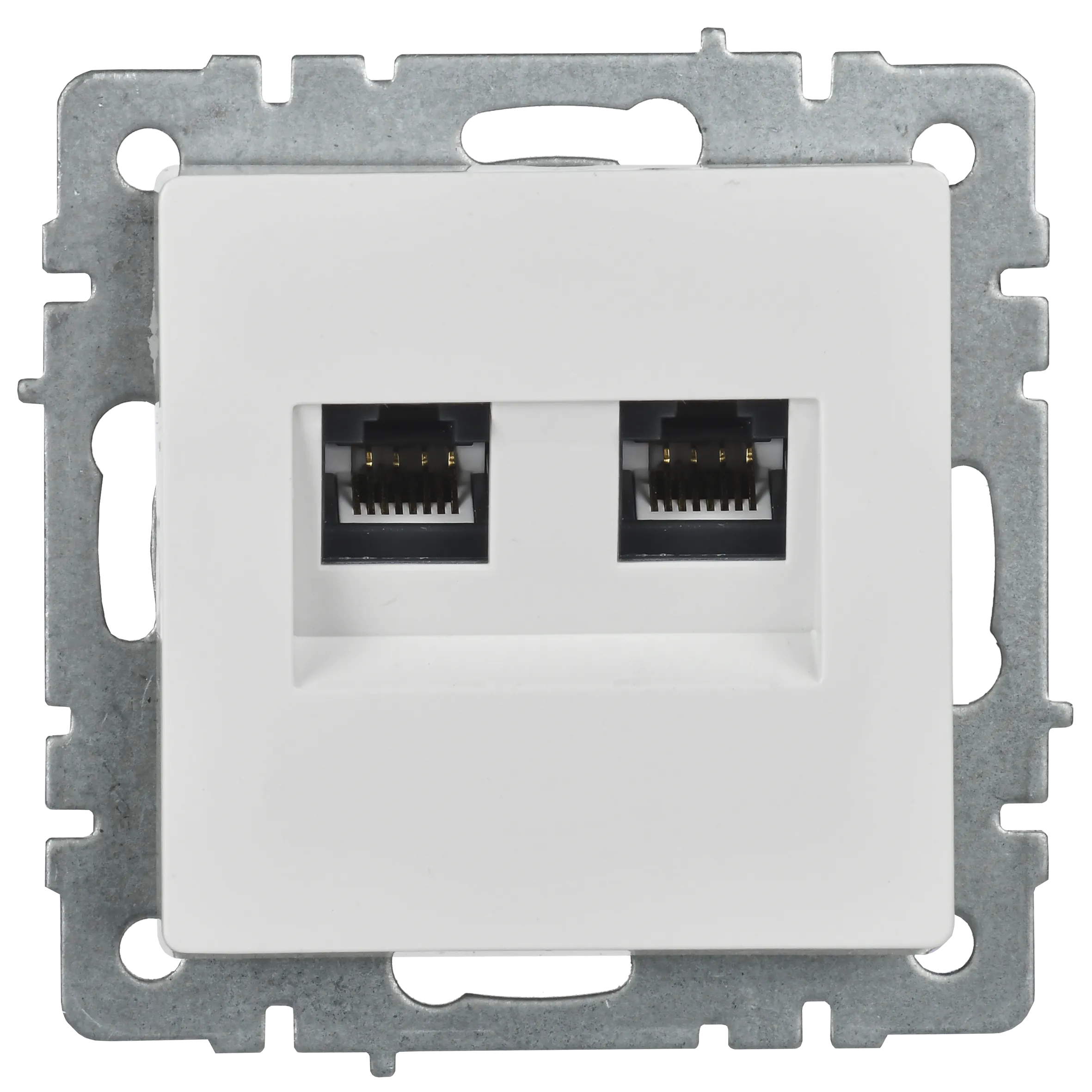 BRITE Розетка двойная RJ11+RJ45 кат.5E РК/Т12-БрБ белый IEK - Фото 7