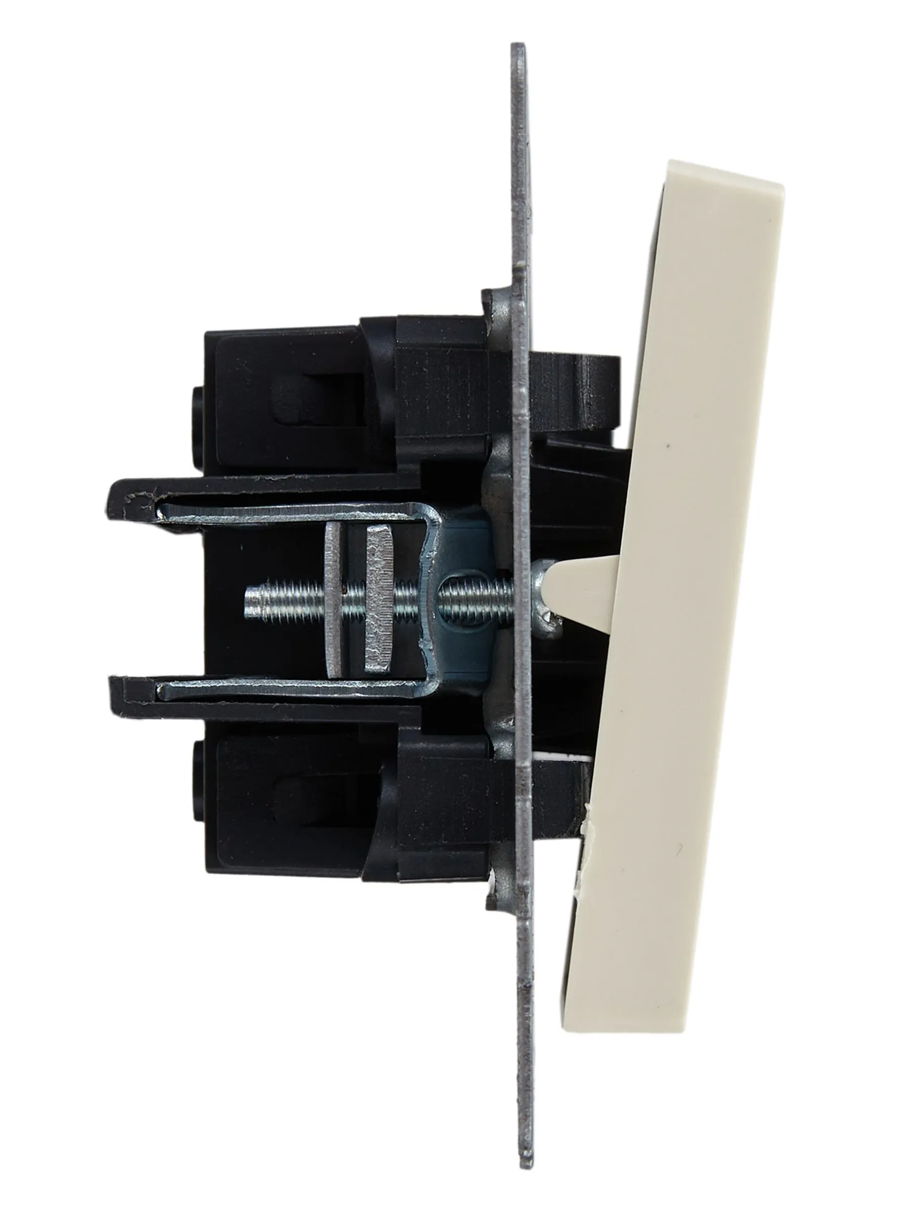 BRITE Выключатель 1-клавишный перекрестный 10А ВС10-1-3-БрКр бежевый IEK - Фото 6