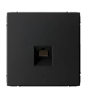 Розетка компьютерная ArtGallery RJ45 кат.6A механизм карбон SE GAL001086