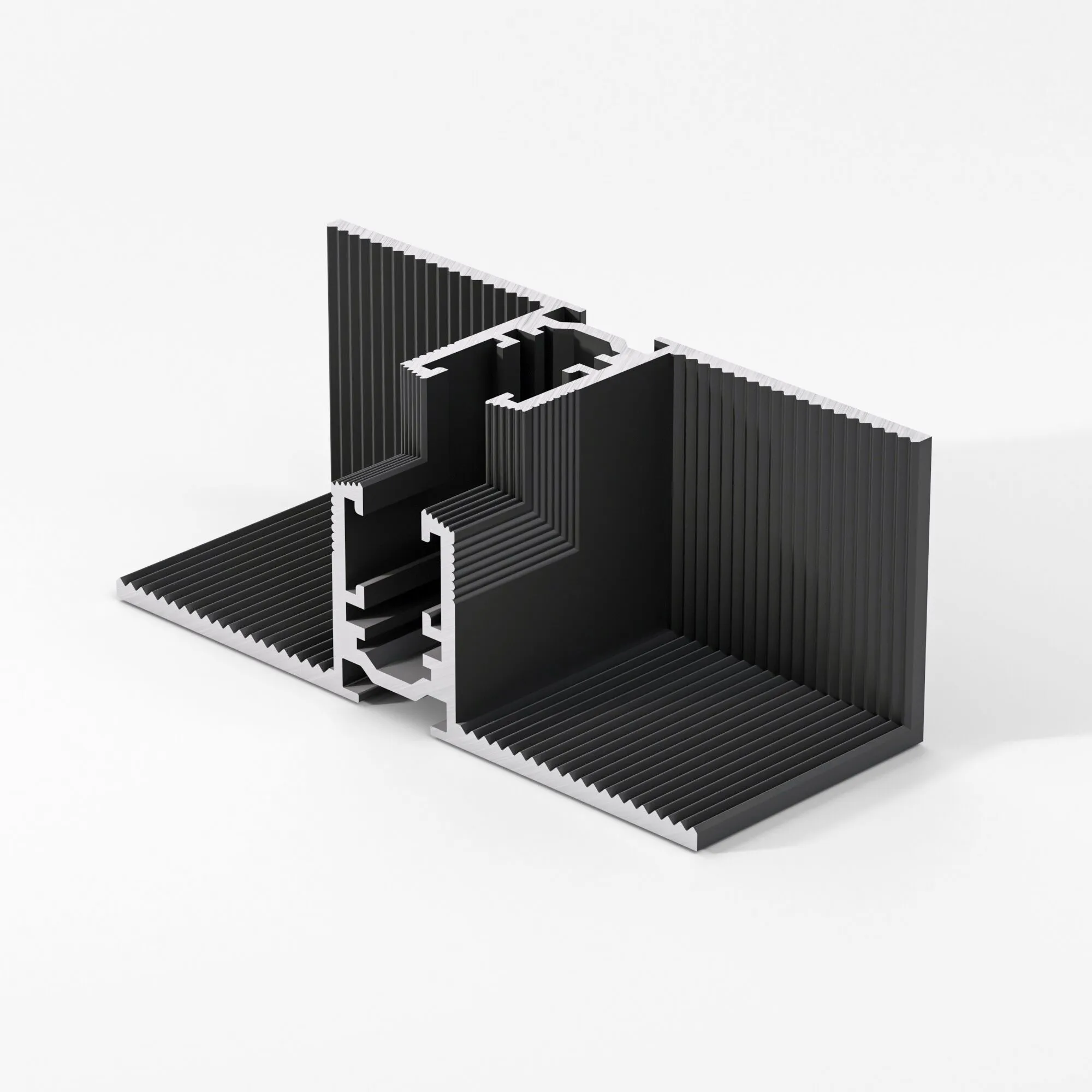 Mini Magnetic Коннектор угловой внутренний для встраиваемого шинопровода (черный) - Фото 2