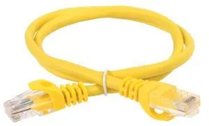 ITK Коммутационный шнур (патч-корд) кат.5E UTP 5м желтый PC05-C5EU-5M