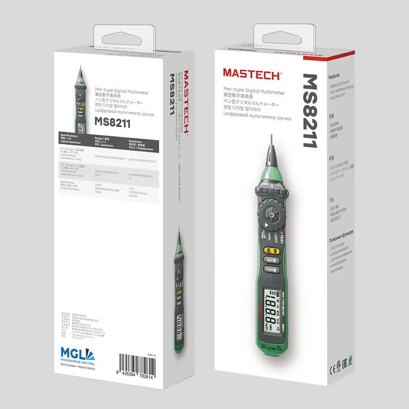 Цифровой мультиметр-пробник MS8211 MASTECH - Фото 3