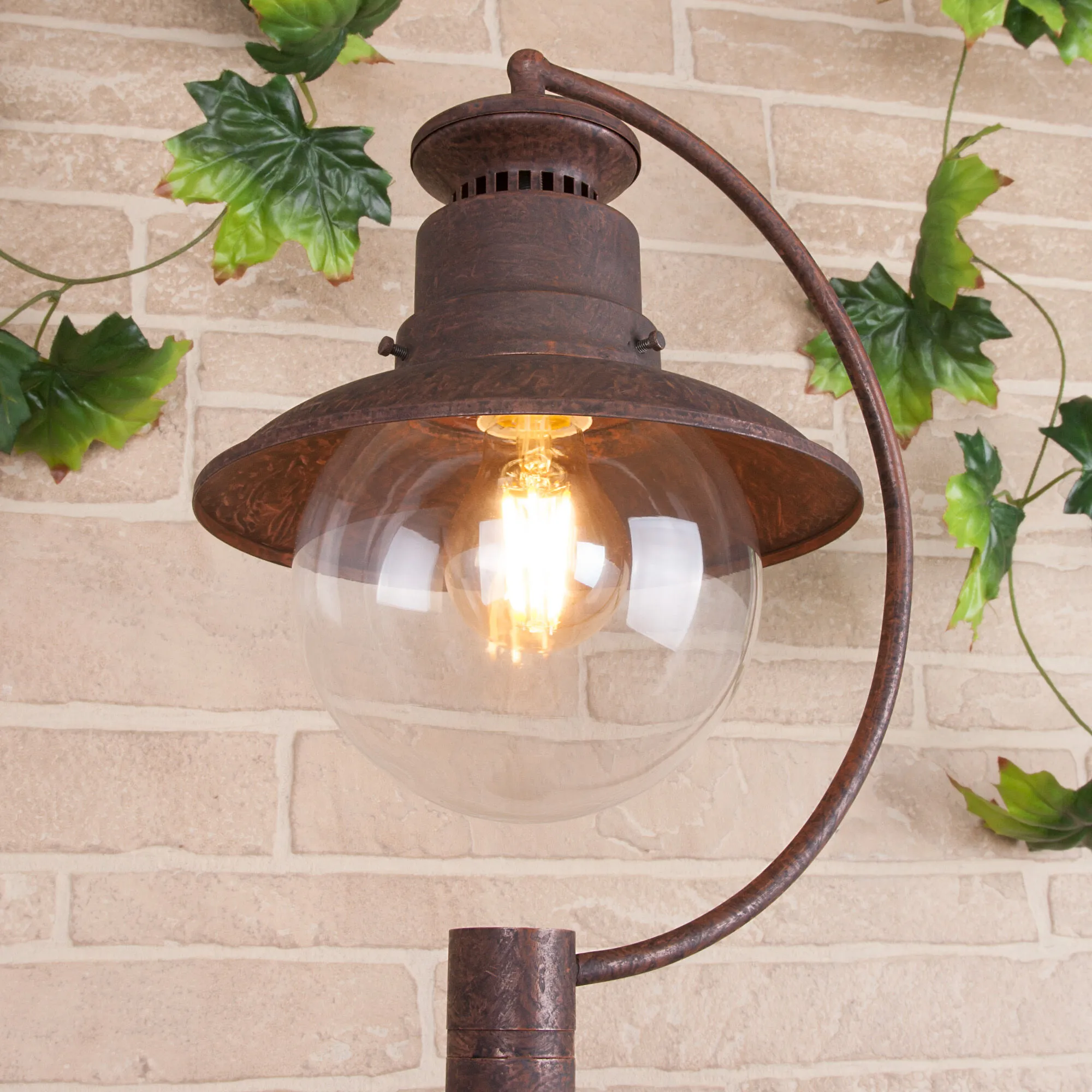 Светильник уличный на столбе IP44 Talli F брауни GL 3002F Elektrostandard - Фото 3