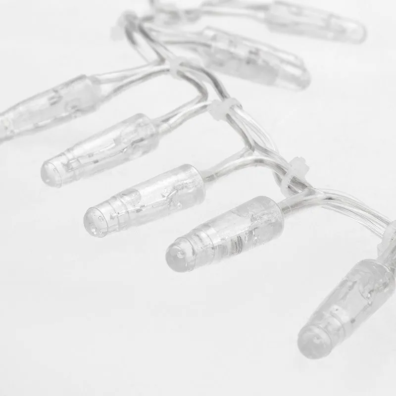 Гирлянда светодиодная Кластер 10м 400 LED БЕЛЫЙ прозрачный ПВХ IP65 постоянное свечение 230В нужен блок 303-500-1 NEON-NIGHT - Фото 4
