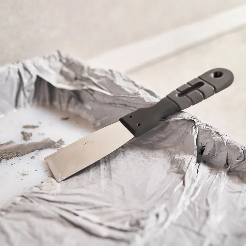 Шпатель 40 мм нержавеющая сталь, пластмассовая ручка REXANT - Фото 2