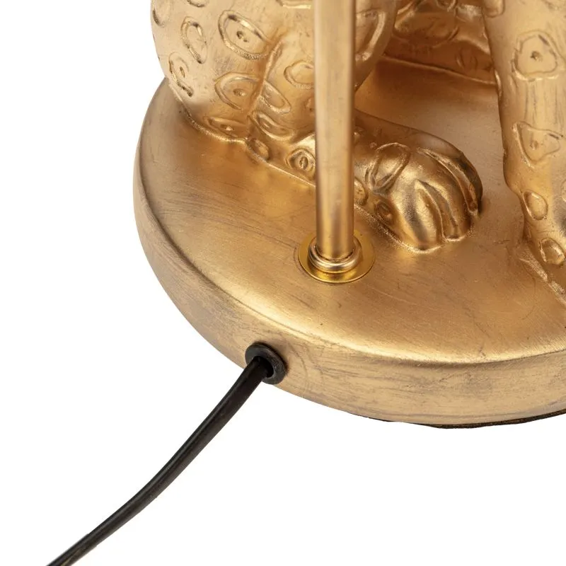 Светильник декоративный настольный Акцент "Леопард" золотой с черным абажуром, с цоколем Е27, 40Вт REXANT - Фото 5