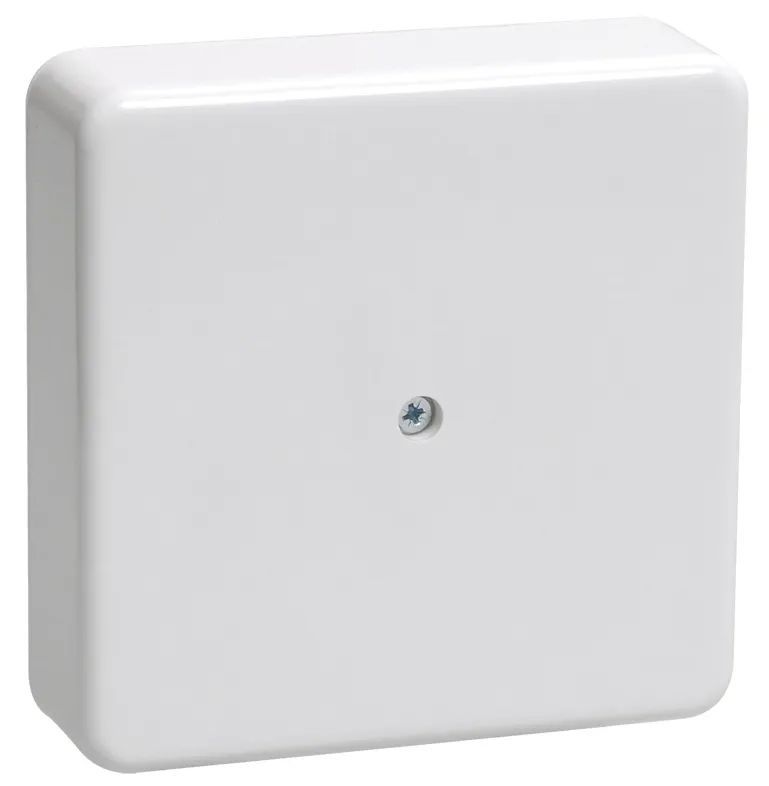 Коробка распаячная КМ для открытой проводки безгалогенная (HF) 100х100х29мм белая IEK