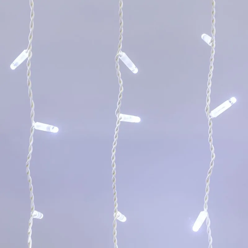 Гирлянда светодиодная Занавес 2х1,5м 300 LED БЕЛЫЙ белый ПВХ IP65 постоянное свечение 230В нужен блок 303-500-1 NEON-NIGHT - Фото 2