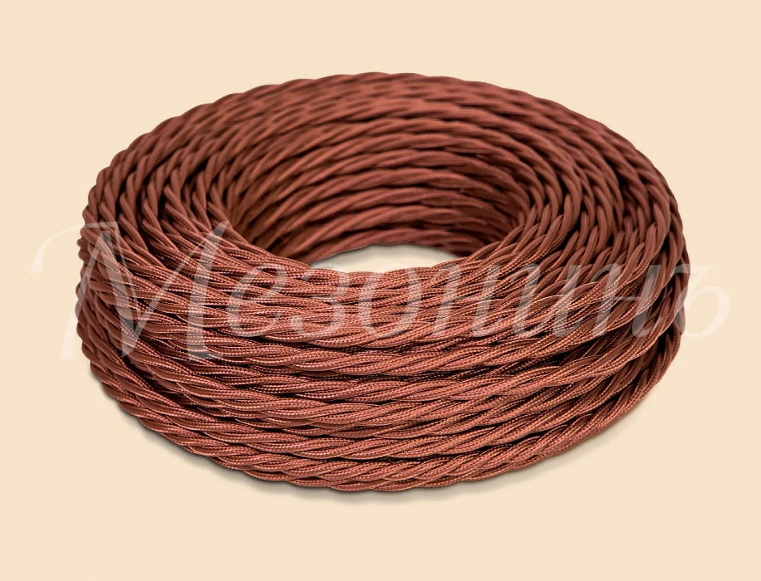 Провод монтажный витой ПВХ 2х1,5мм, цвет - коричневый (бухта 10м), ТМ "МЕЗОНИНЪ" GE70111-04 GE70111-04