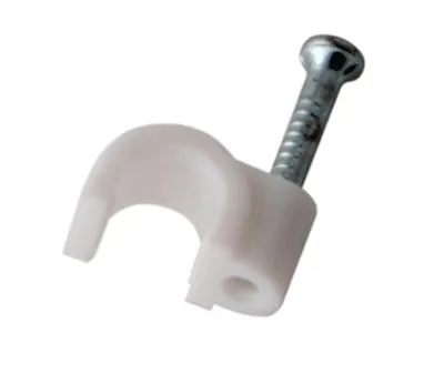 Крепеж кабеля круглый 5мм, белый (50 шт/уп) REXANT 07-4005